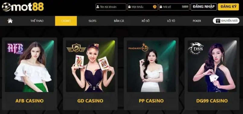 Hình thức casino trực tuyến luôn thu hút số lượng người chơi tham gia đông đảo